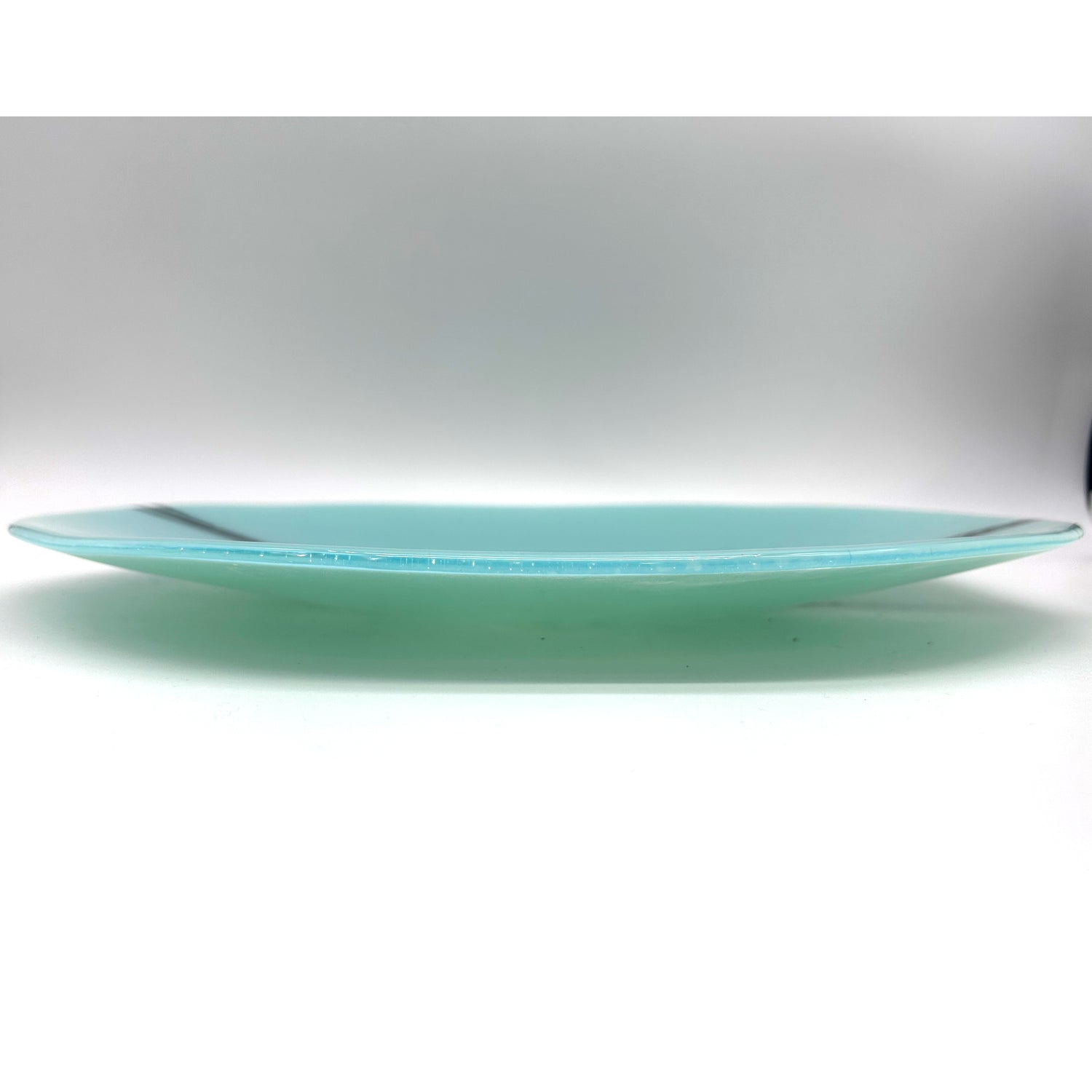 Crow Fused Glass Large Round Serving Platter * Made to order