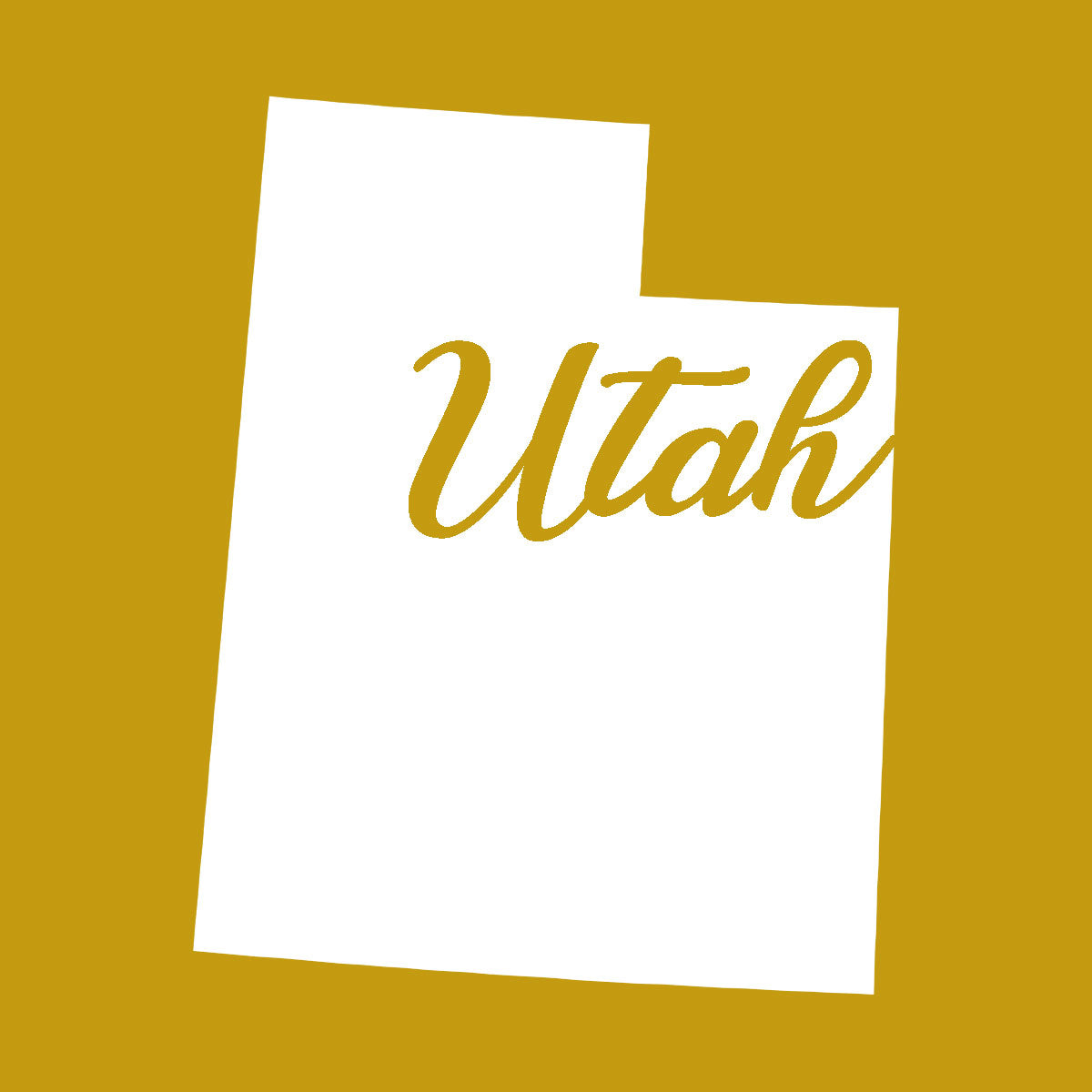 US States Fused Glass 4" Single Coaster - Rainbow Pride or Single Color Background - made to order