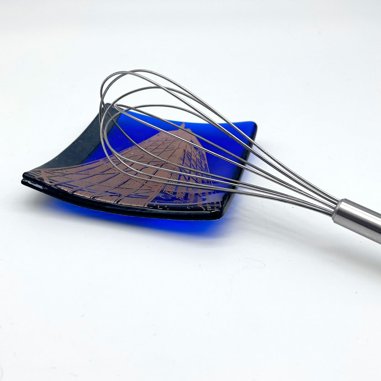 Chicago Hancock Building 4.5" Fused Glass Catch-all Dish