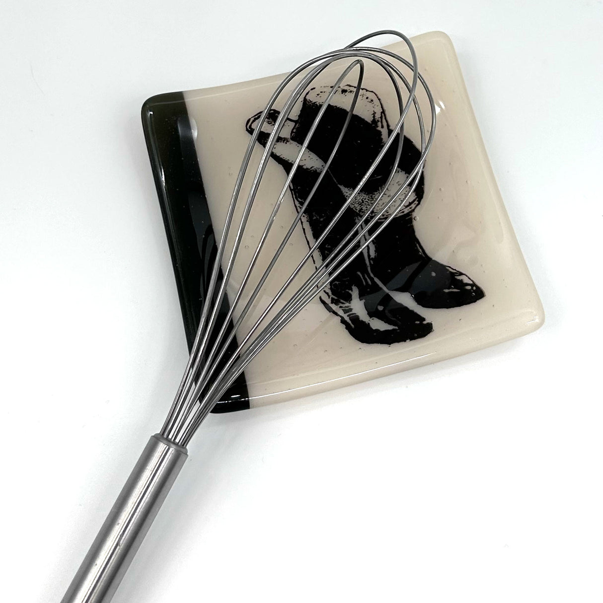 Cowboy Hat & Boots 4.5" Handmade Fused Glass Catch-all Dish