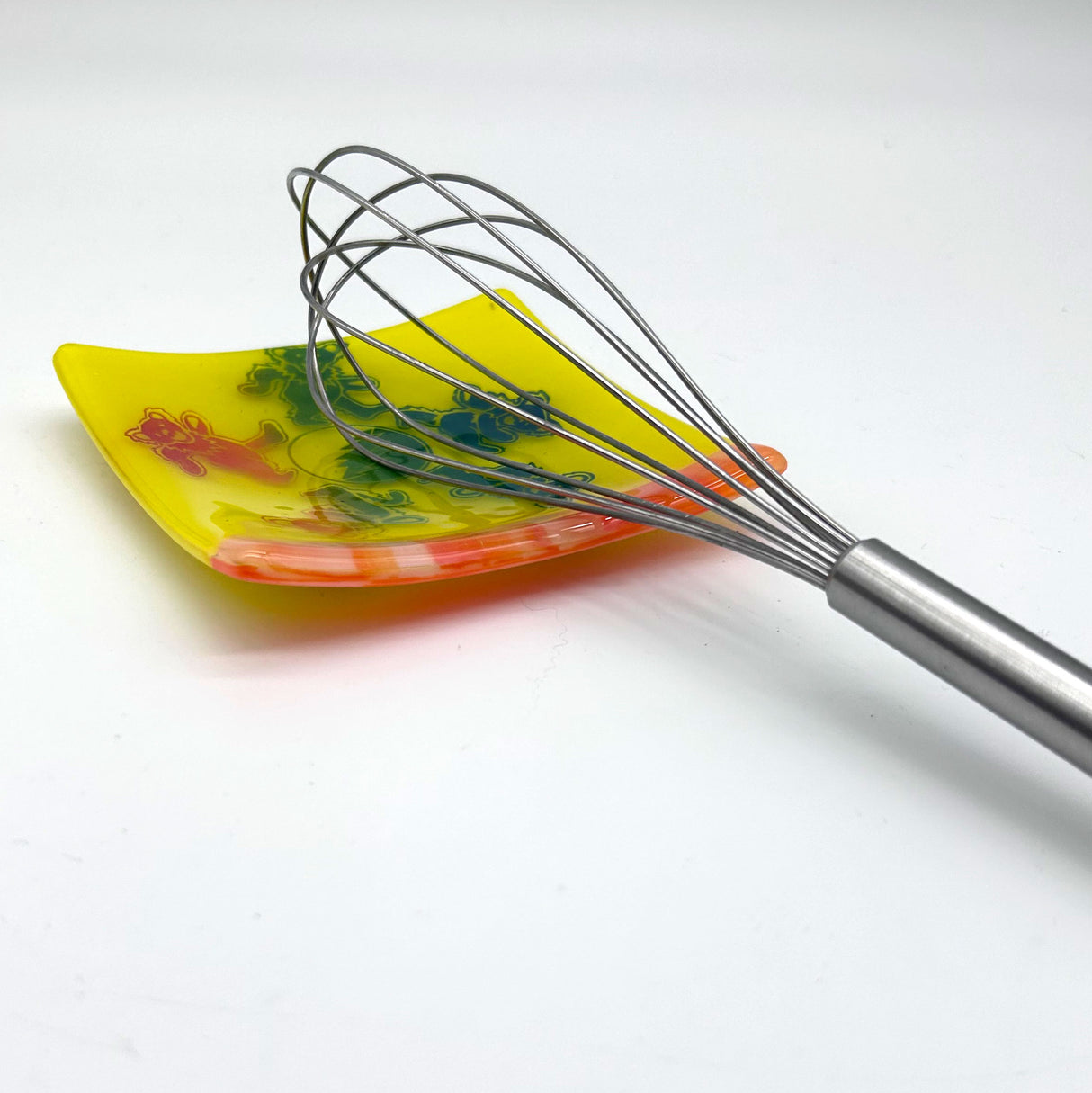 Deadhead Dancing Bears 4.5" Handmade Fused Glass Catch-all Dish