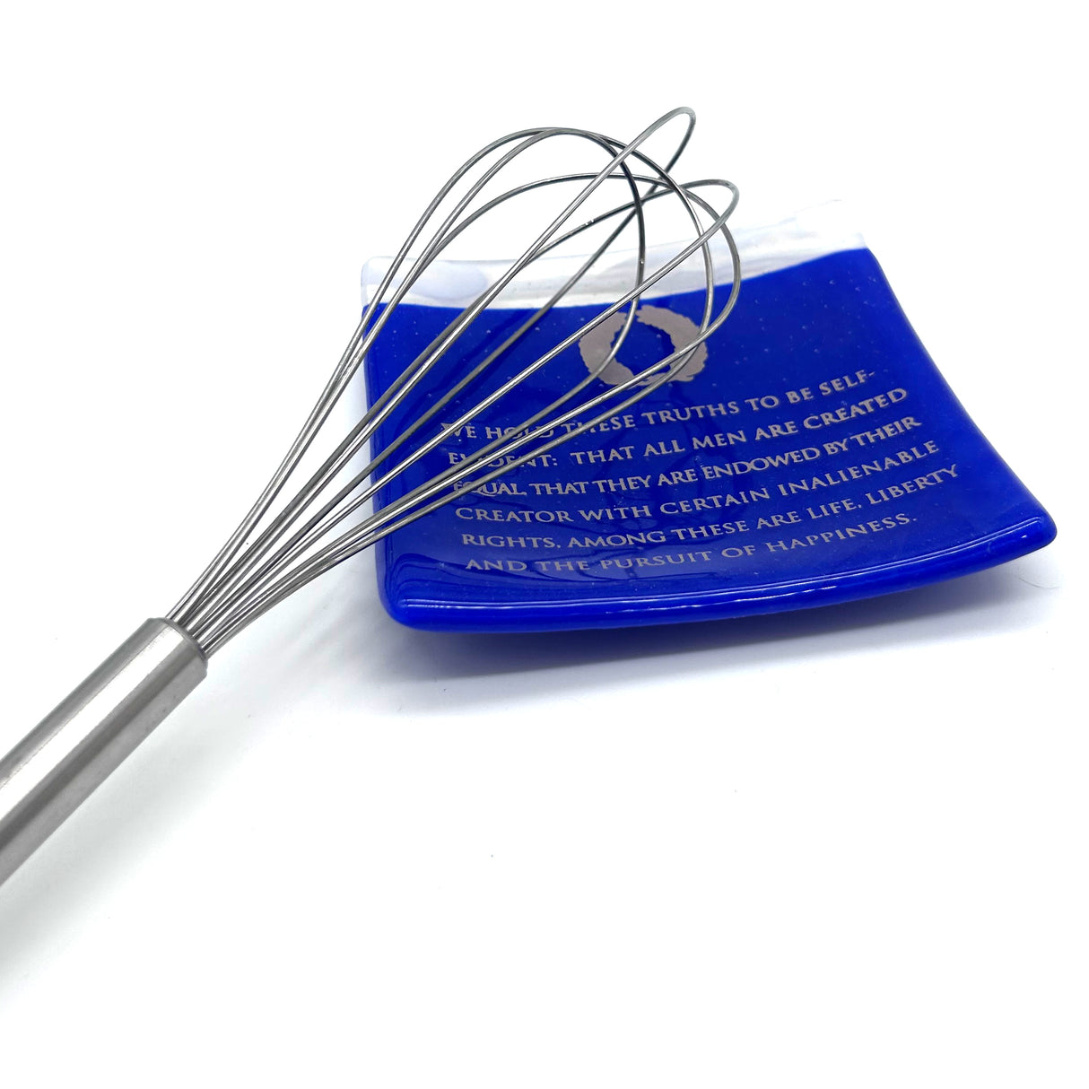 Life, Liberty Handmade 4.5" Handmade Fused Glass Catch-all Dish