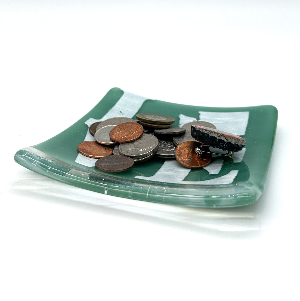 LOVE Washington State Fused Glass Catch-all Dish - made to order