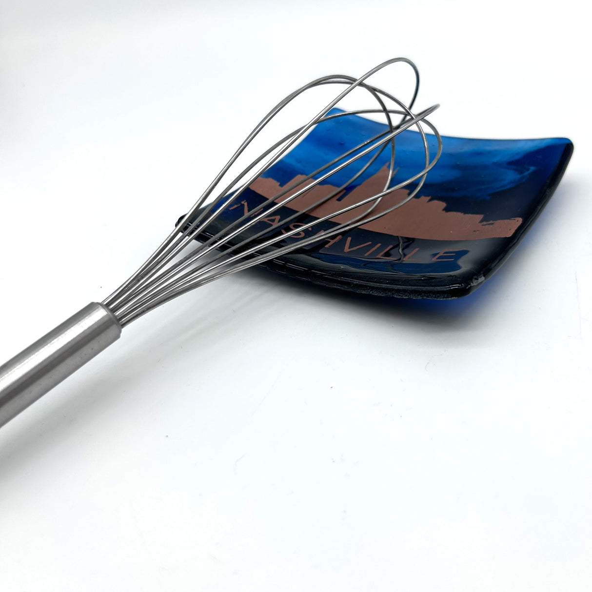 Nashville Sunset Skyline Fused Glass Catch-all Dish - made to order