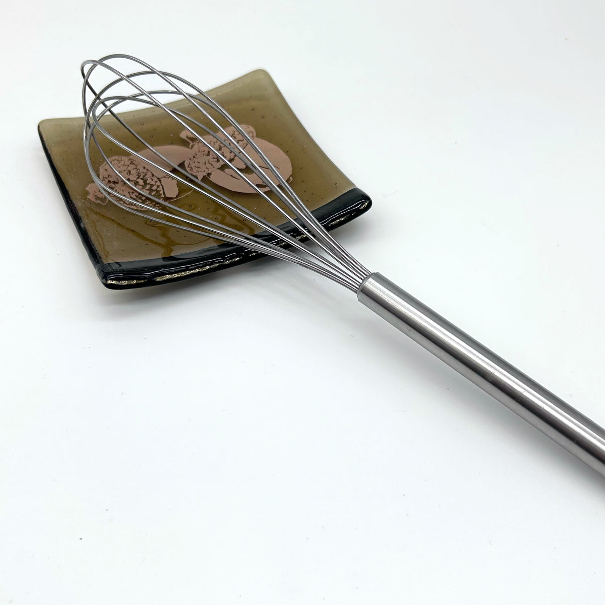 Oak Leaves Acorn 4.5" Handmade Fused Glass Catch-all Dish