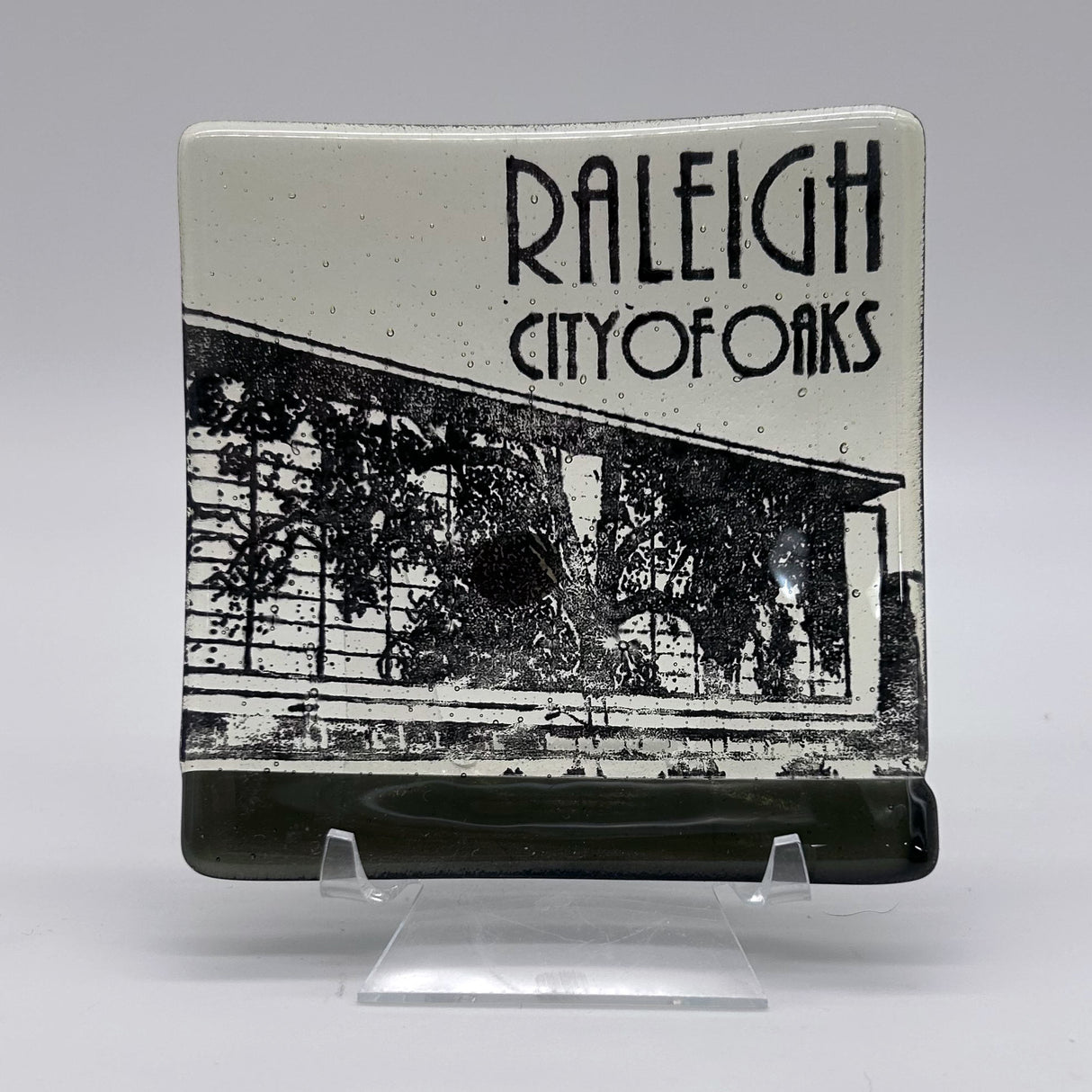 Raleigh Fused Glass 4.5" Handmade Fused Glass Catch-all Dish - made to order