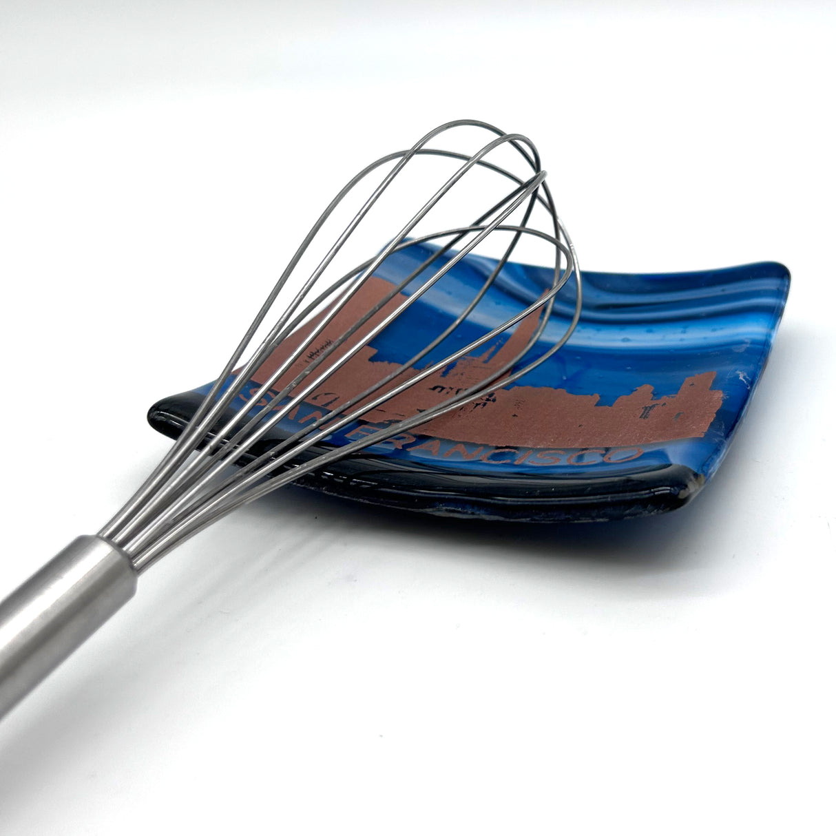 San Francisco Skyline 4.5" Handmade Fused Glass Catch-all Dish