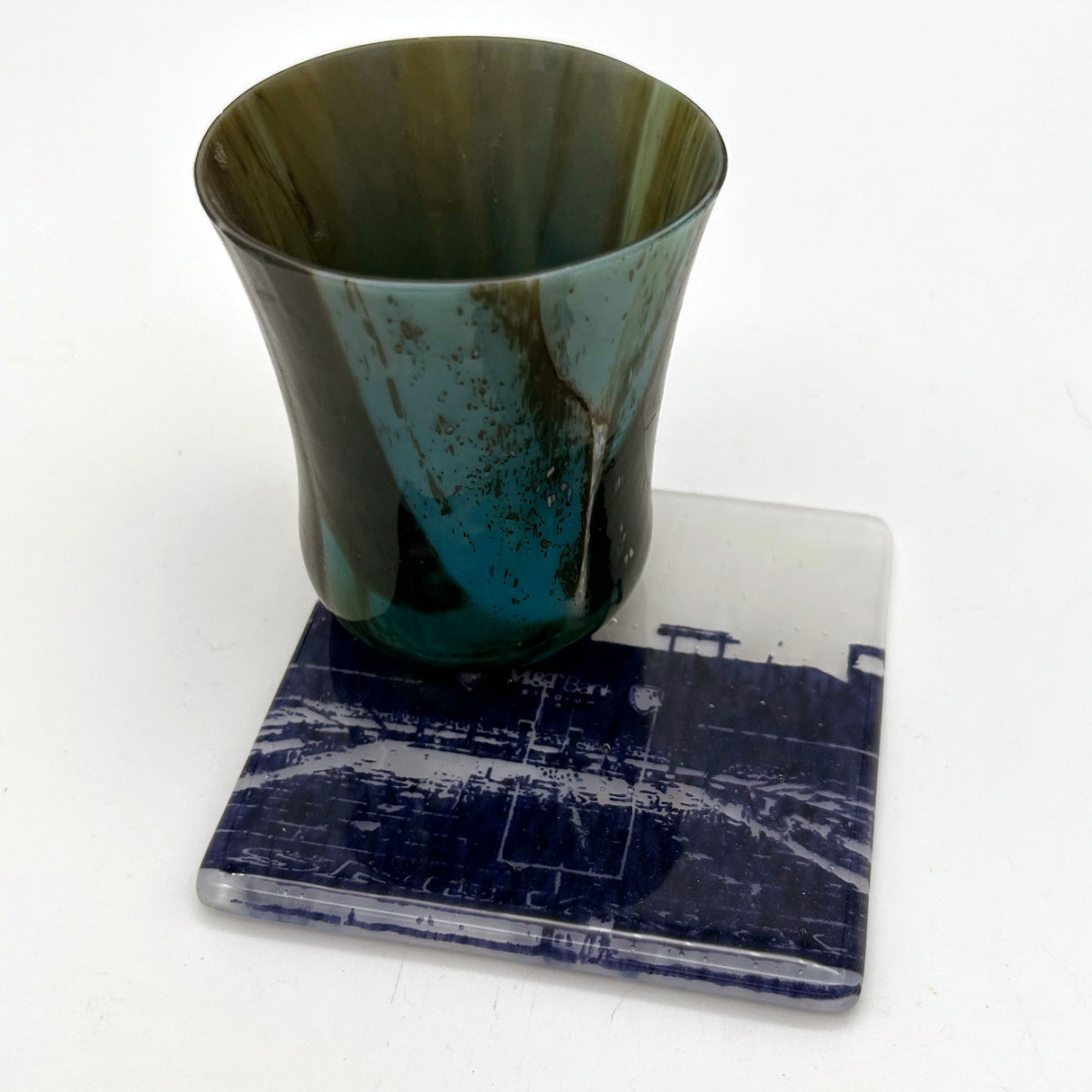 Baltimore M&T Bank Stadium Fused Glass 4" Single Coaster