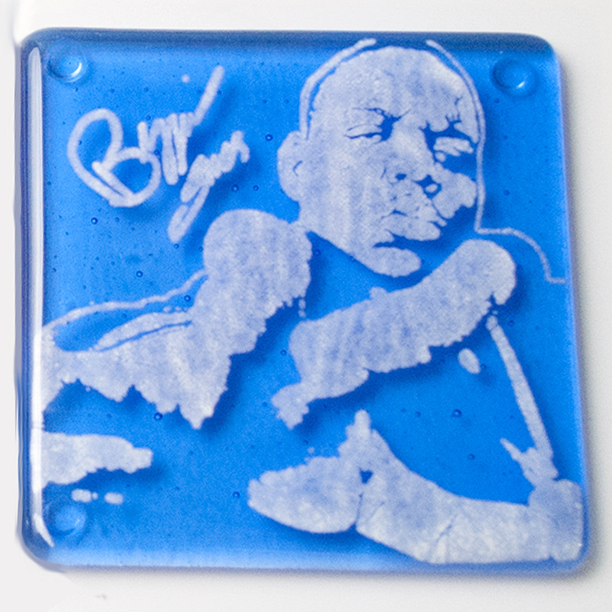 Biggie Smalls Fused Glass 4" Single Coaster