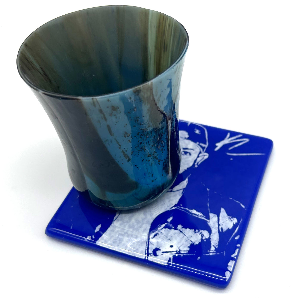 Kendrick Lamar Handmade 4" Fused Glass Single Coaster