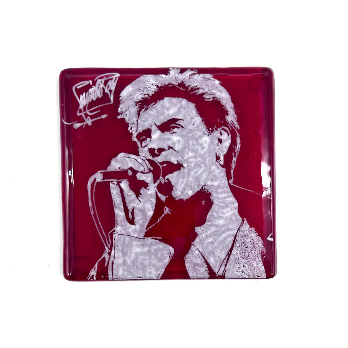 Simon LeBon Fused Glass 4" Single Coaster