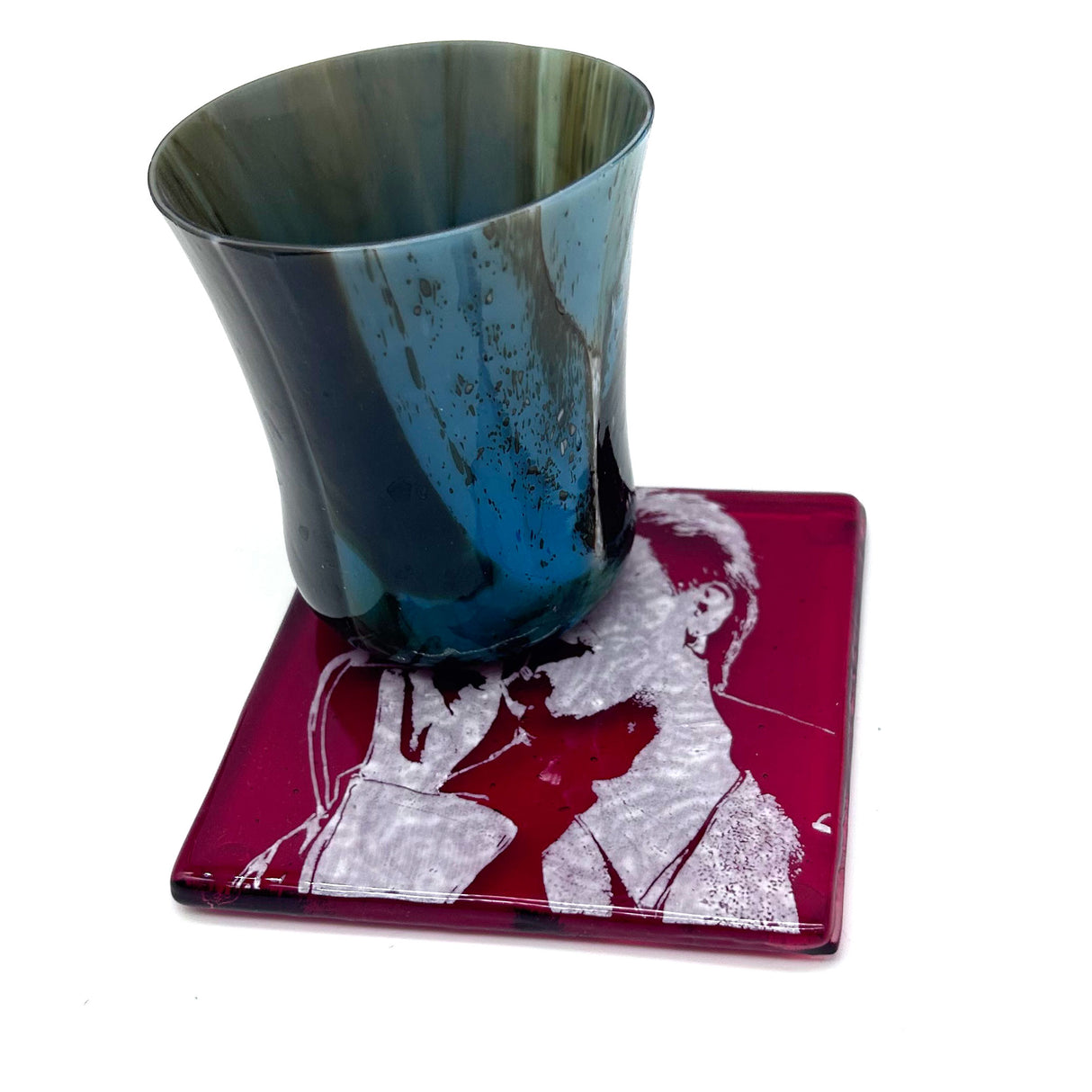 Simon LeBon Fused Glass 4" Single Coaster