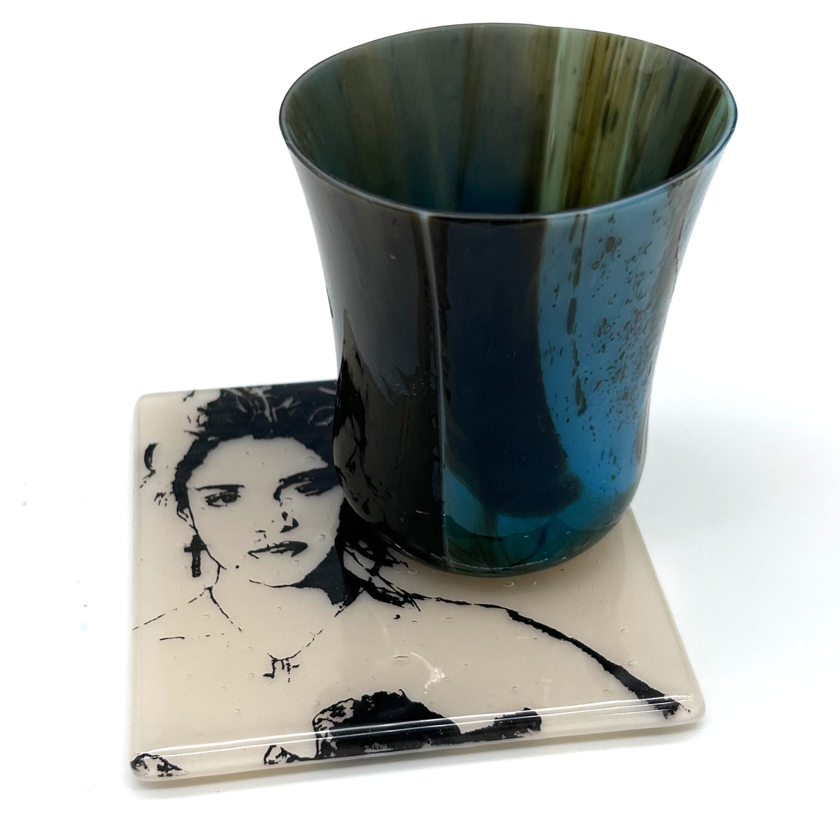 Madonna Fused Glass 4" Single Coaster