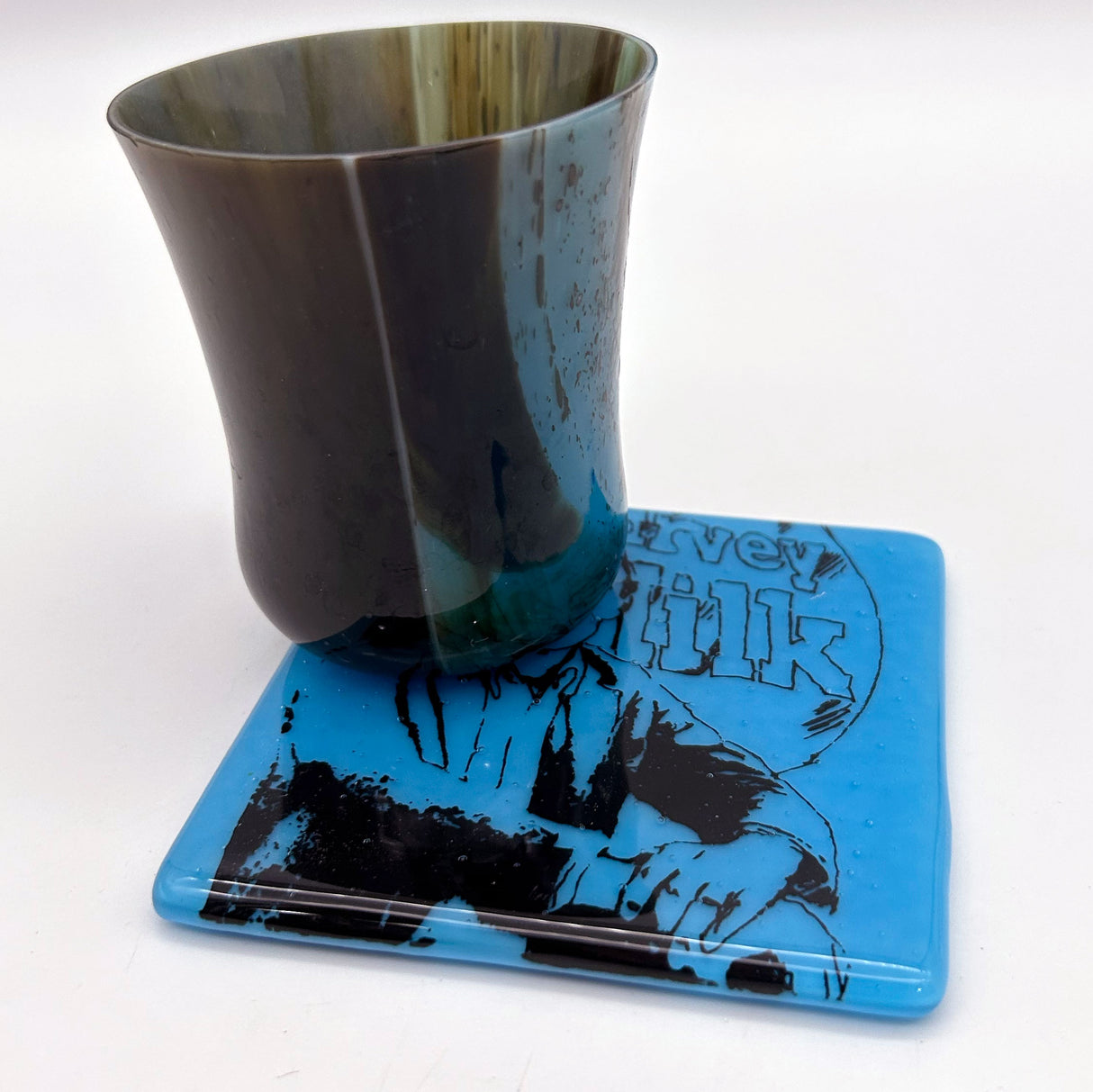 Harvey Milk Fused Glass 4" Single Coaster