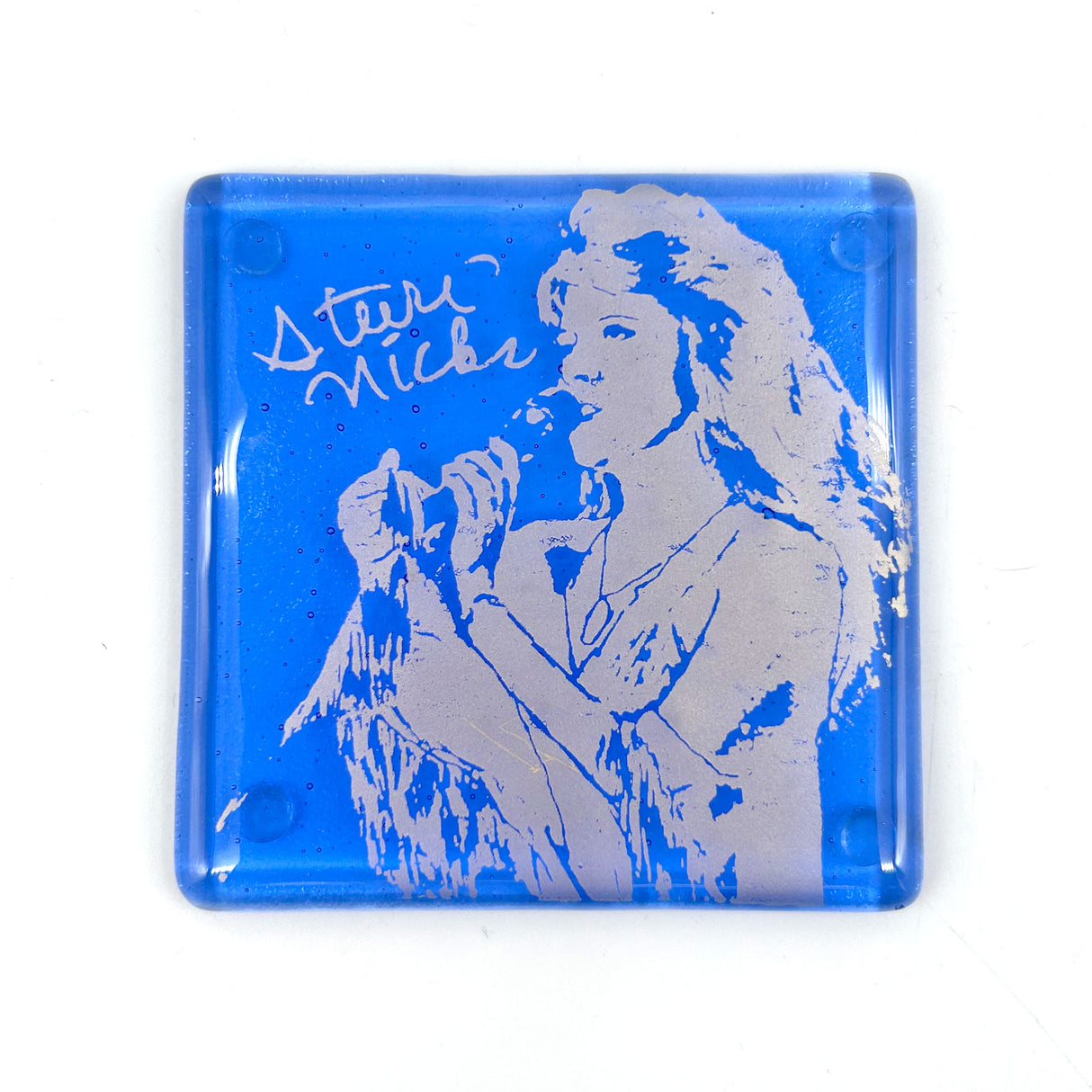 Stevie Nicks Fused Glass 4" Single Coaster
