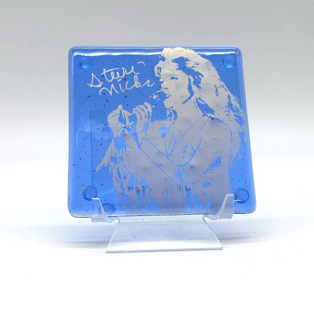 Stevie Nicks Fused Glass 4" Single Coaster