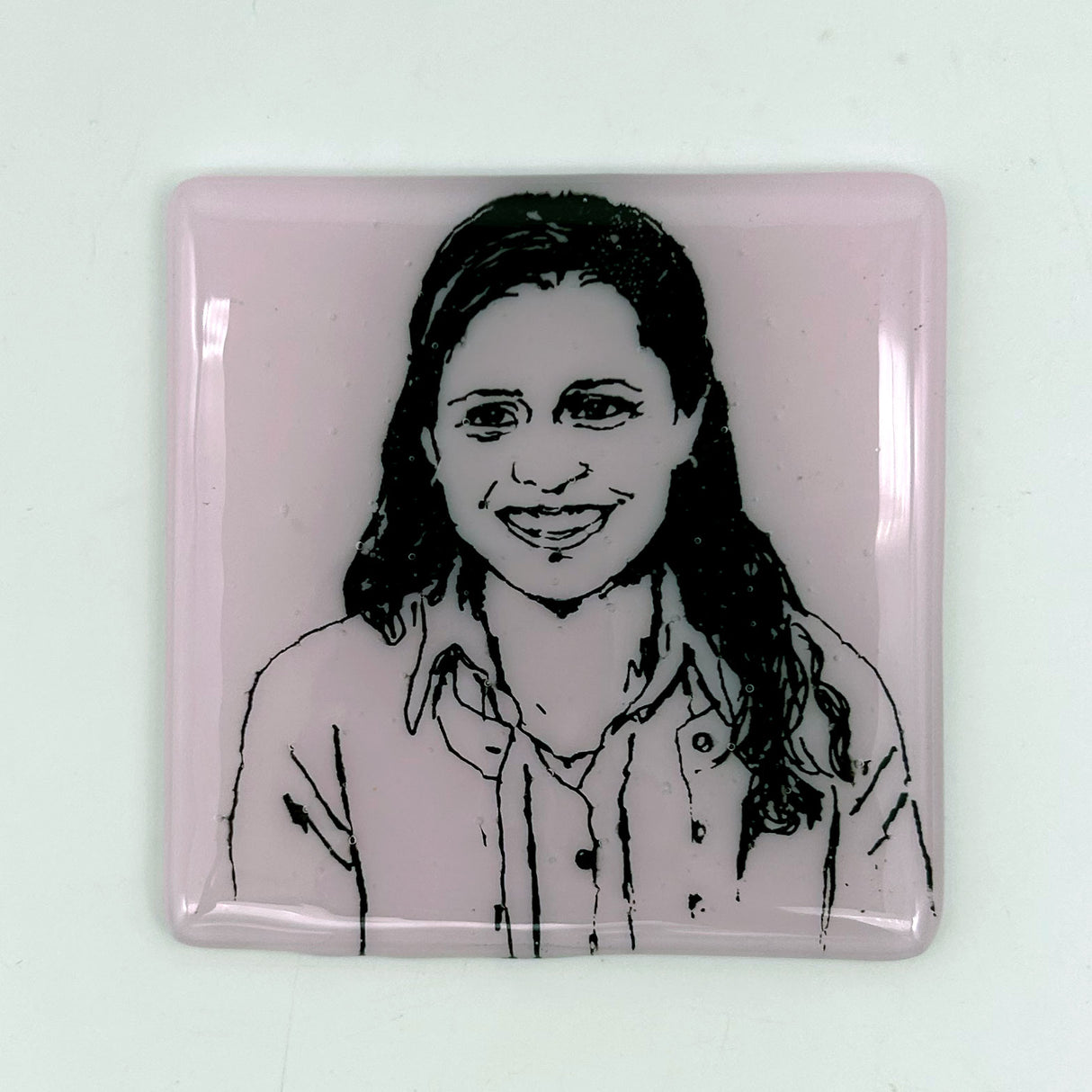 The Office - Pam Beesly Actor Jenna Fischer Single Coaster - Discontinued dsign