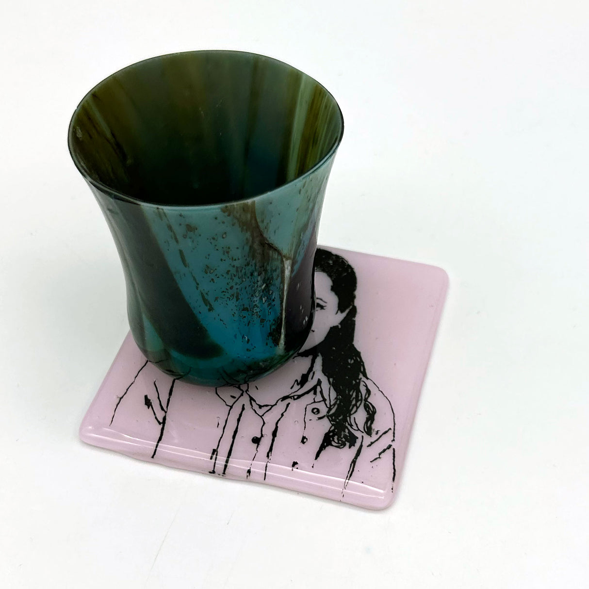 The Office - Pam Beesly Actor Jenna Fischer Single Coaster - Discontinued dsign