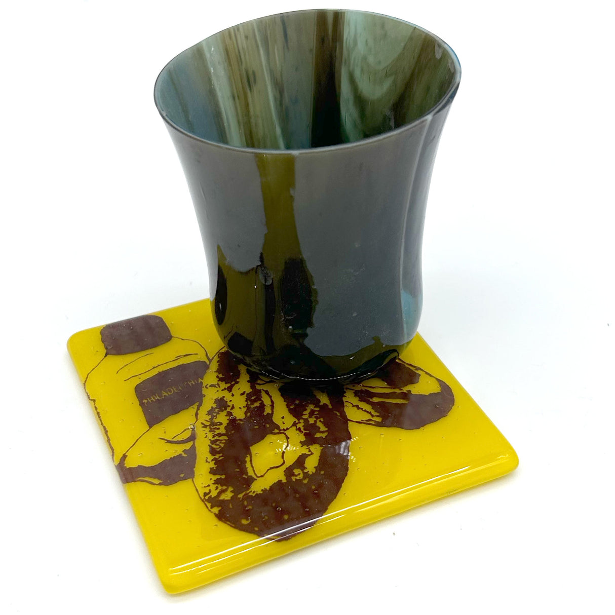 Philadelphia Pretzel Fused Glass 4" Single Coaster