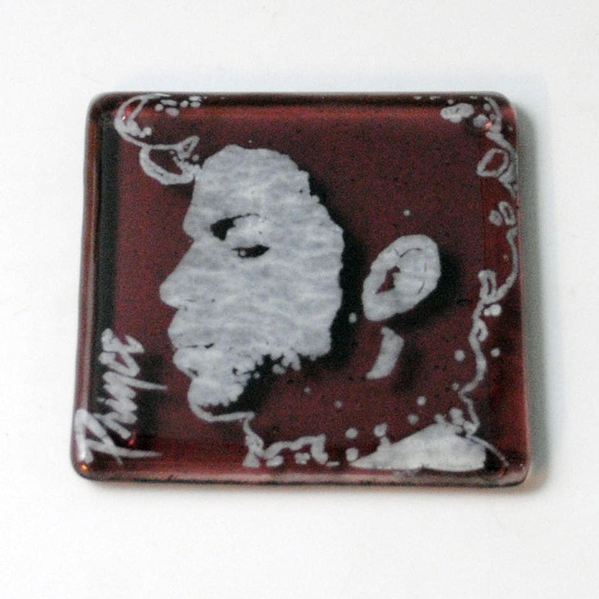 Prince Fused Glass 4" Single Coaster