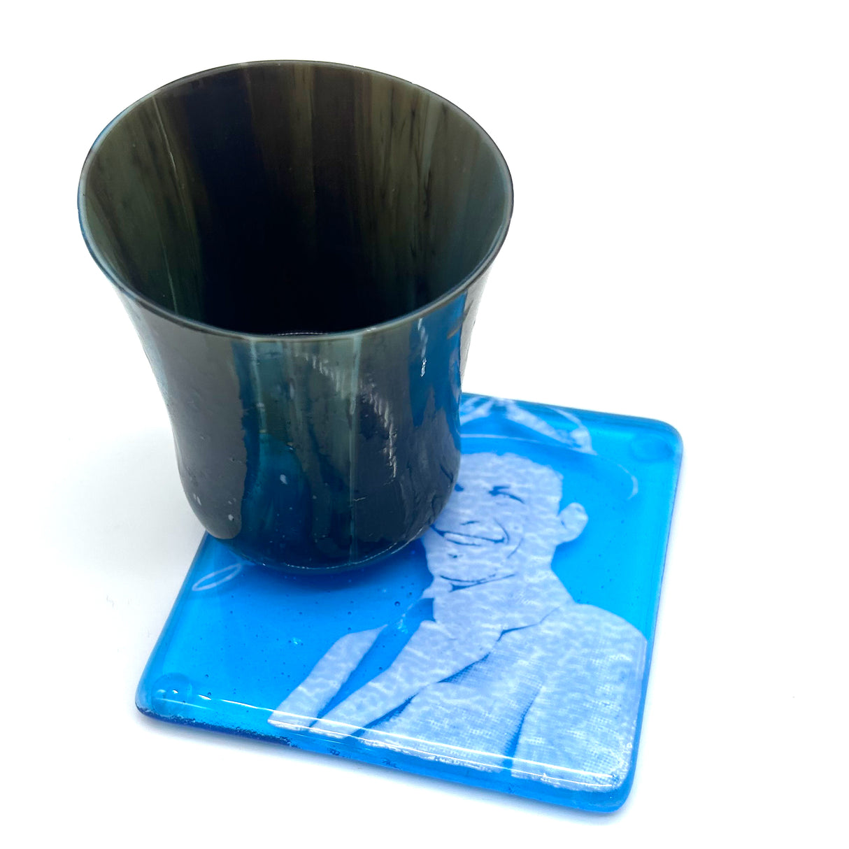 Frank Sinatra Fused Glass 4" Single Coaster
