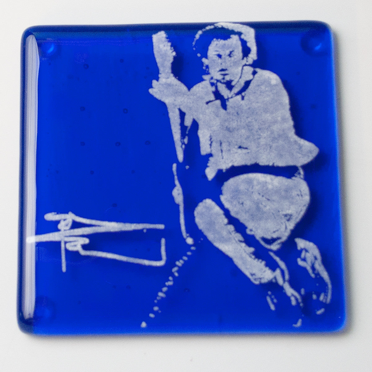 Pete Townshend Fused Glass 4" Single Coaster