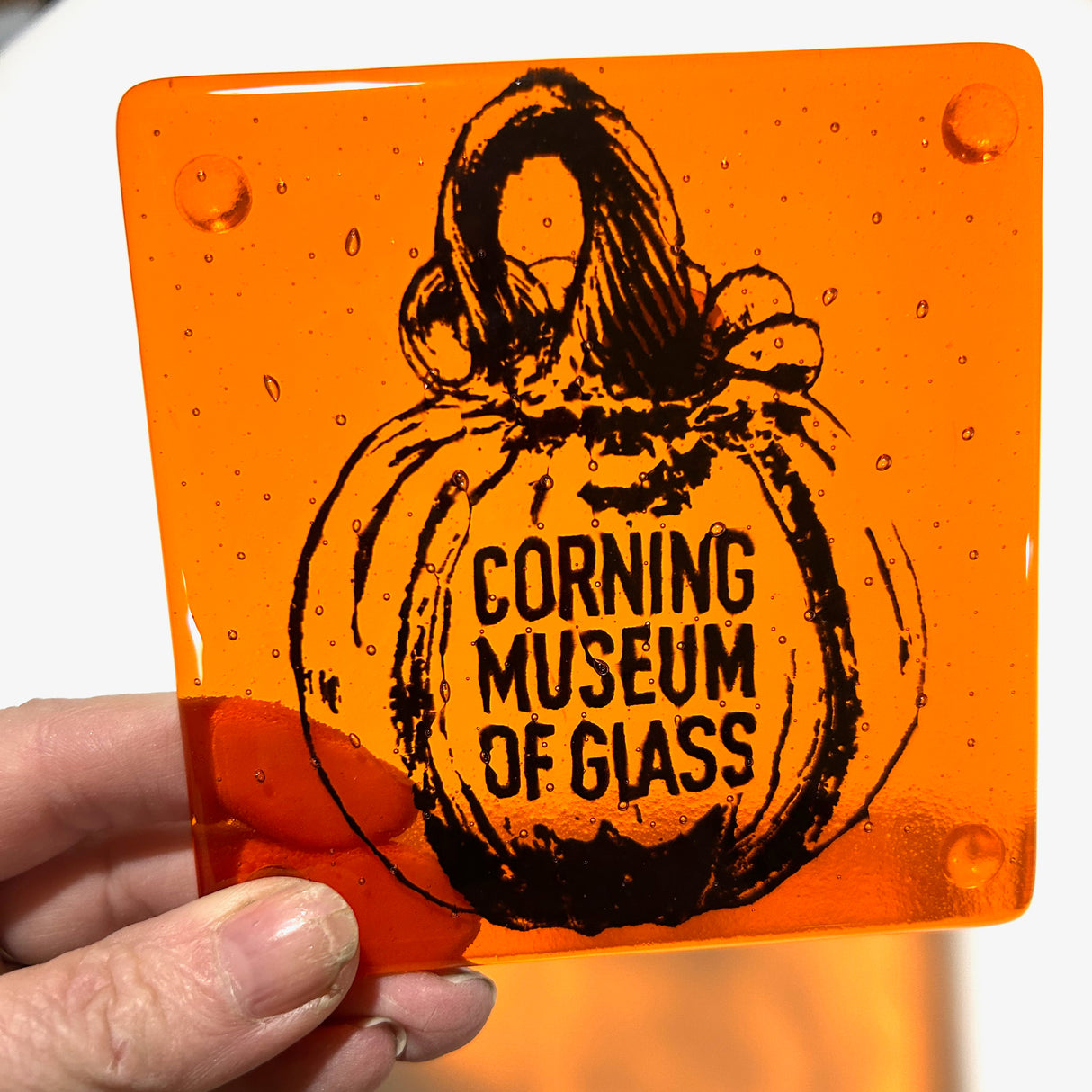 Custom Fused Glass 4" Single Coaster