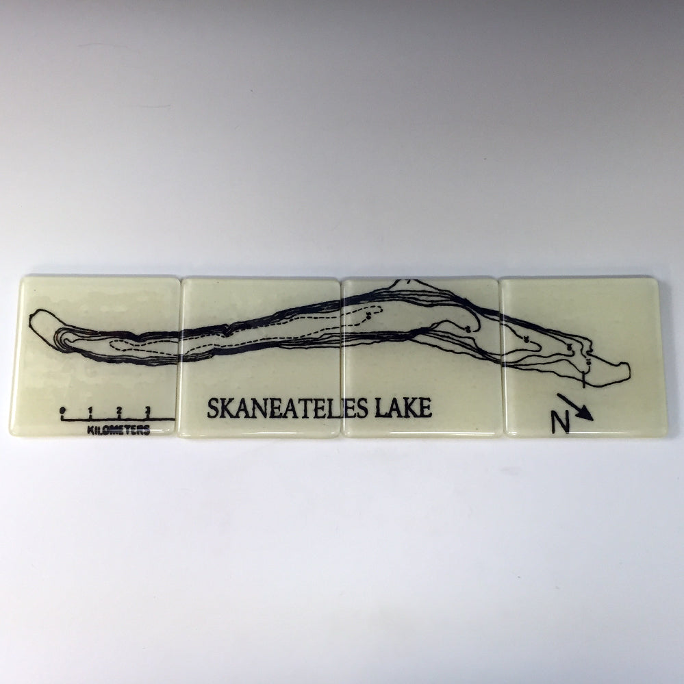 Custom Fused Glass 4" Coaster 4-pack (same design)