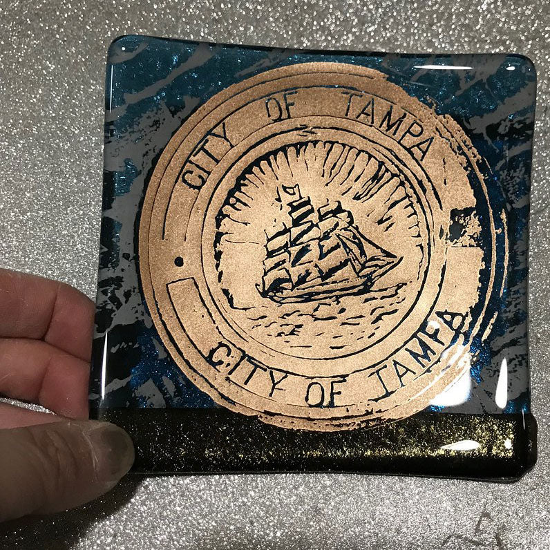 Custom Fused Glass 4.5 Catch-all Dish