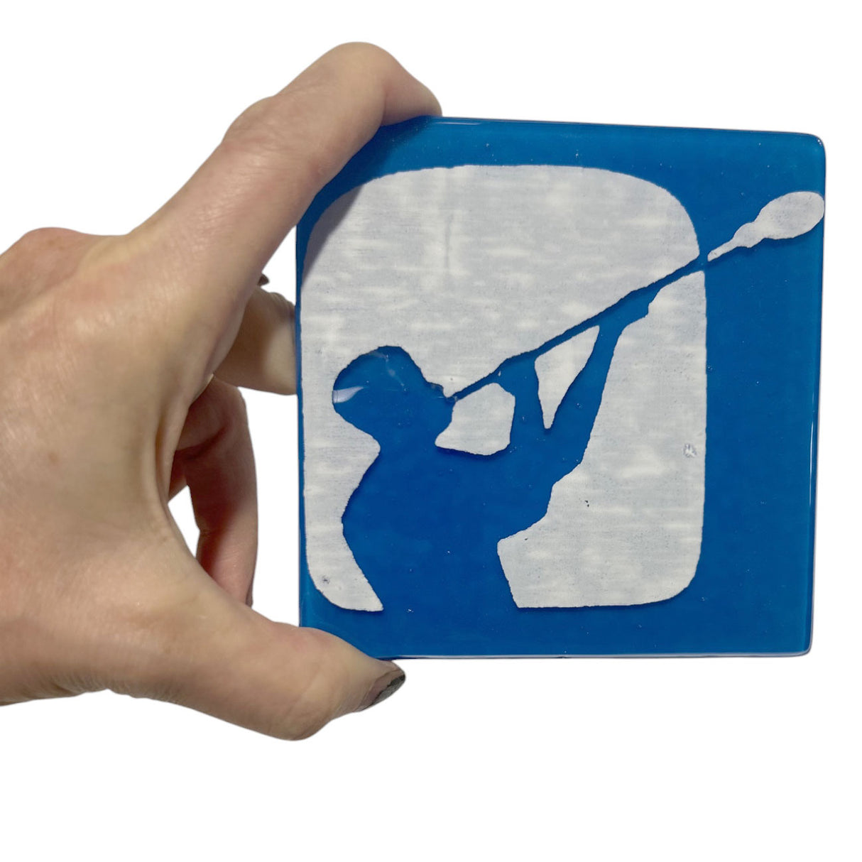 Custom Fused Glass 4" Single Coaster