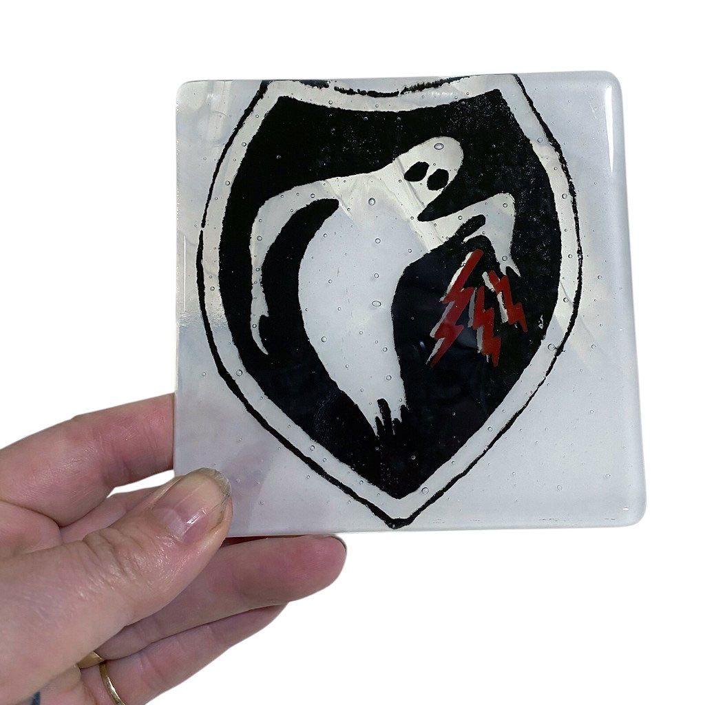 Custom Fused Glass 4" Single Coaster