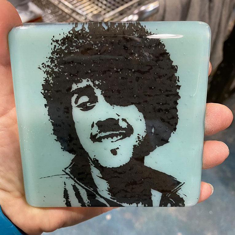 Custom Fused Glass 4" Single Coaster