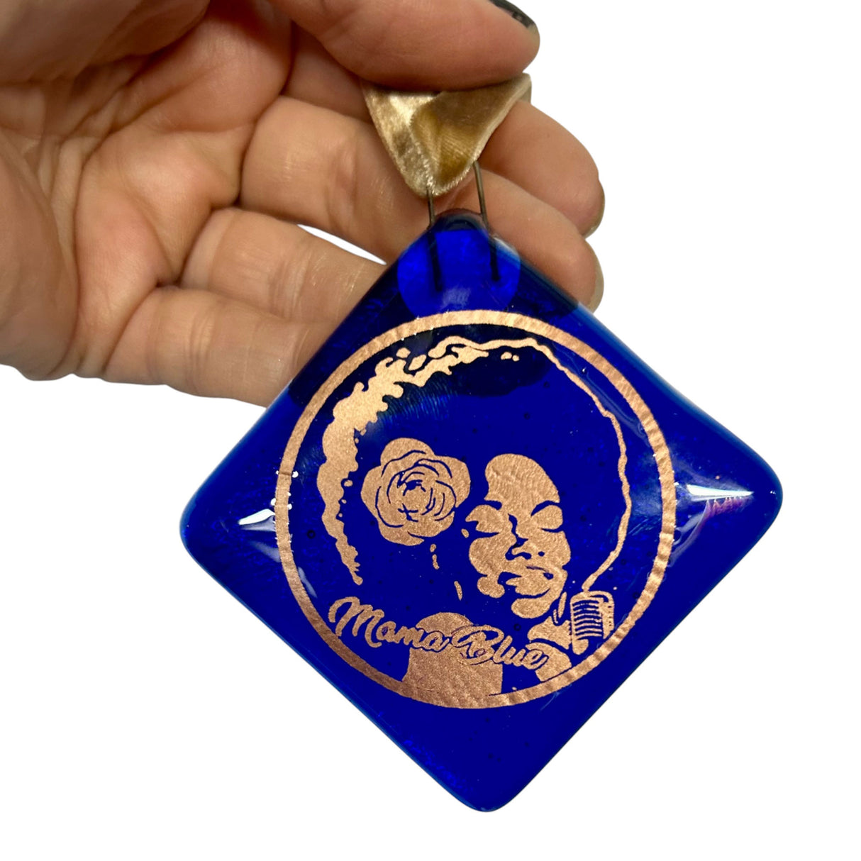 Custom Fused Glass 2.25" Ornament