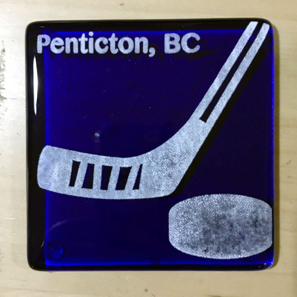 Custom Fused Glass 4" Single Coaster