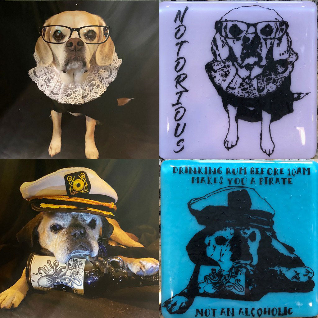 Custom Fused Glass 4" Coaster *MULTIPLES*