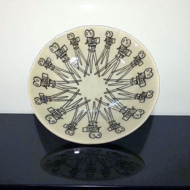 Custom Large 13" Fused Glass Serving Bowl