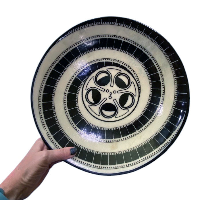 Custom Large 13" Fused Glass Serving Bowl