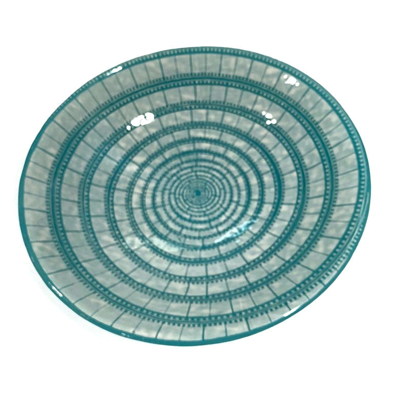 Custom Large 13" Fused Glass Serving Bowl