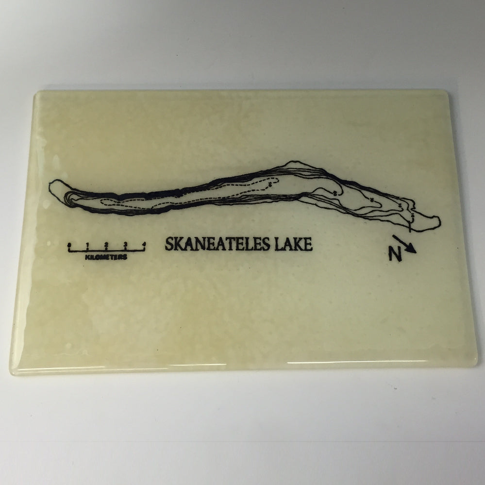 Custom Fused Glass 11" Cheese Plate