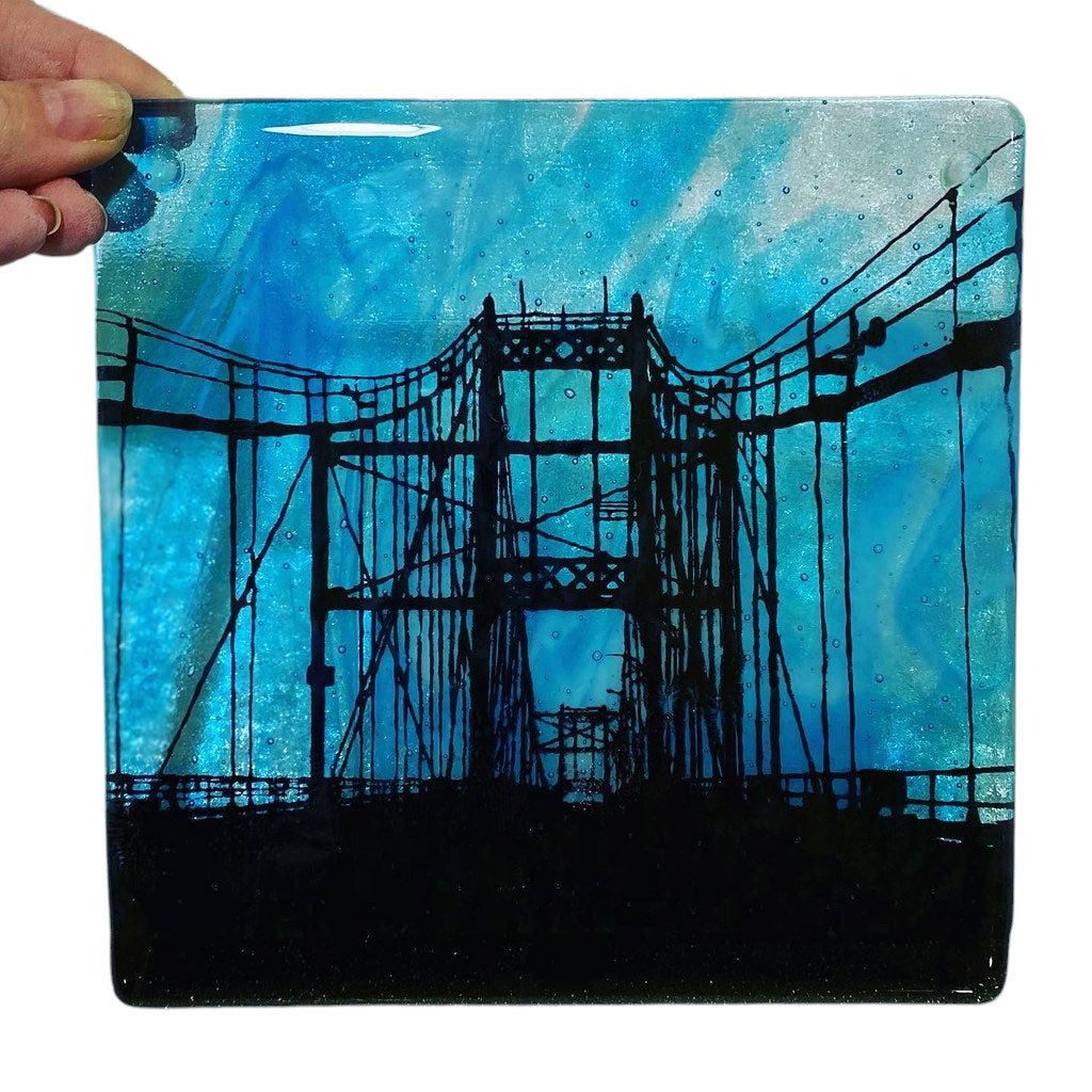 Custom Fused Glass 6" Trivet