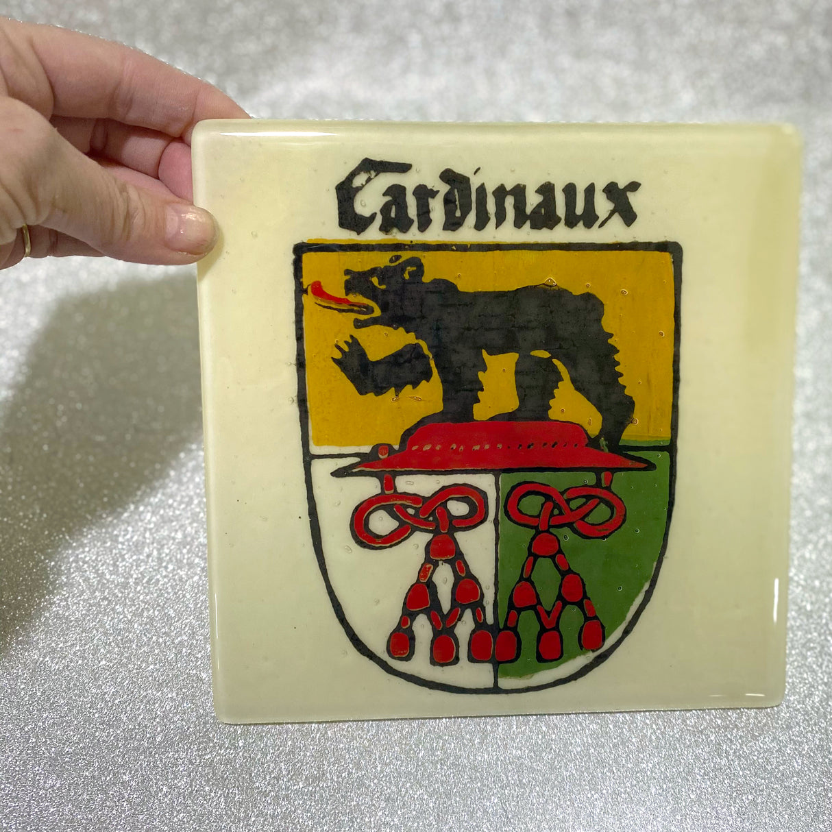 Custom Fused Glass 6" Trivet