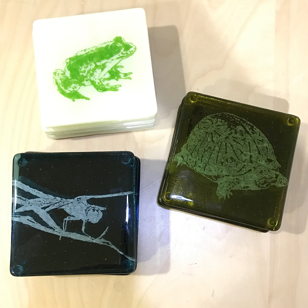 Custom Fused Glass 4" Coaster *MULTIPLES*