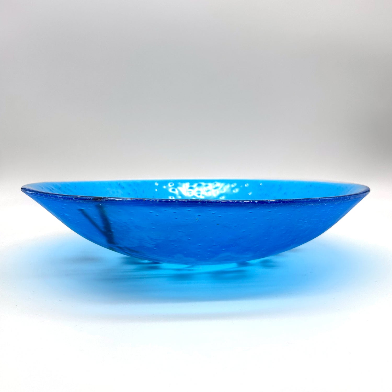 Cherry Blossom Fused Glass Large 13" Serving Bowl | Made to order
