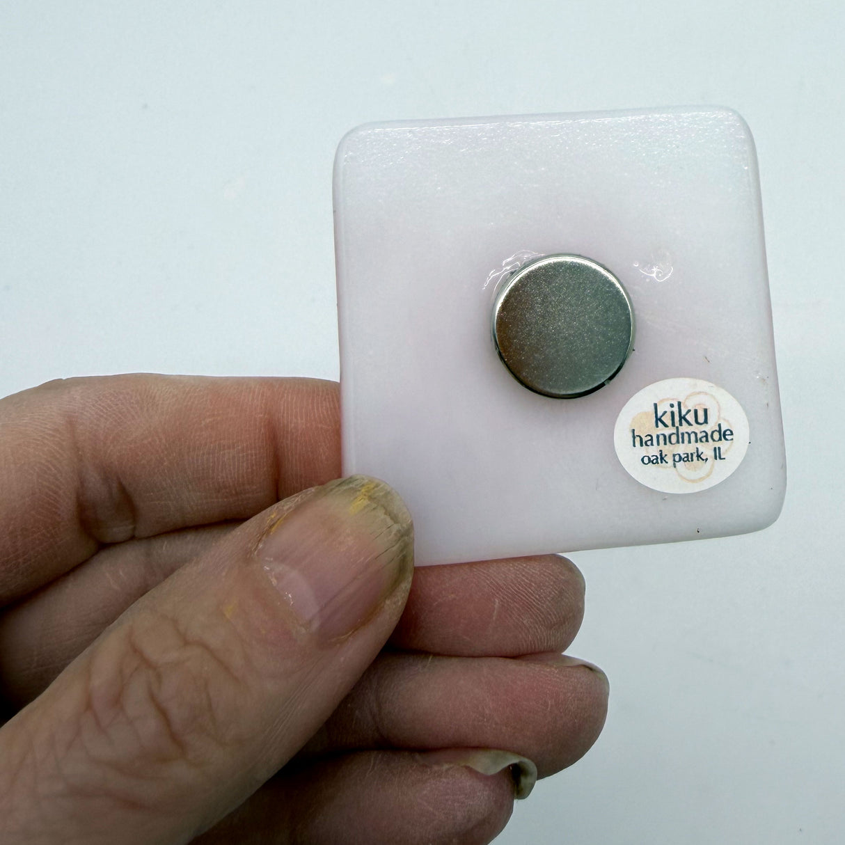 Washington DC Metro Token Glass 1.75" Handmade Magnet