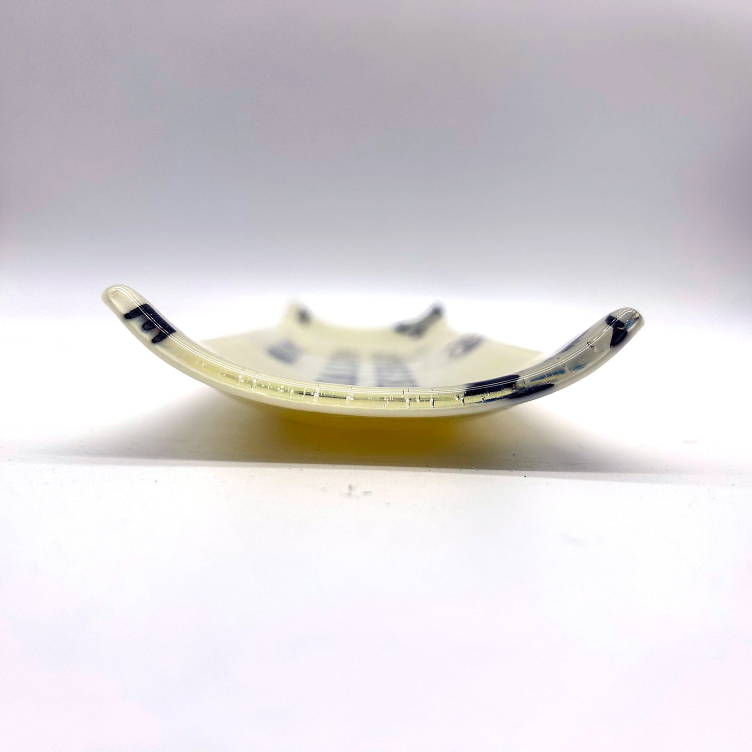 Crow17" Fused Glass Channel Platter * Made to Order