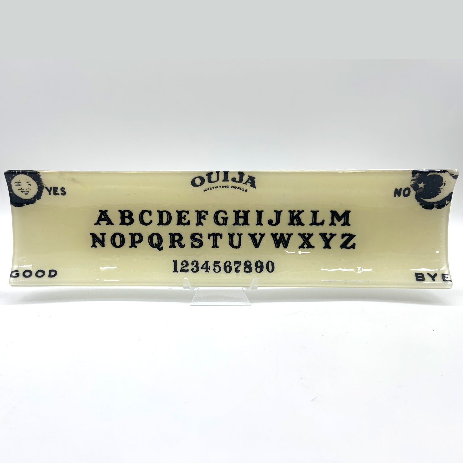 Witchy Ouija Board 17" Fused Glass Channel Platter * Made to Order
