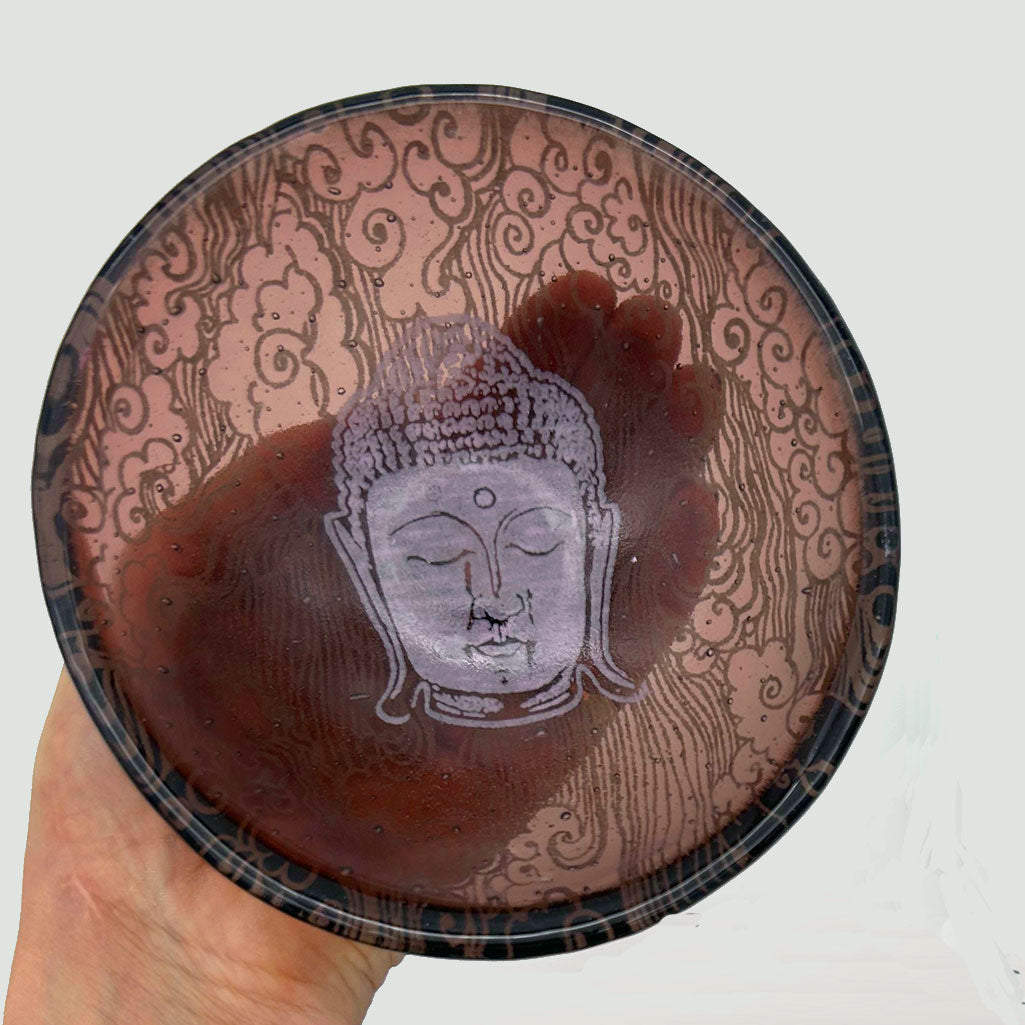 Buddha Fused Glass 5" Small Bowl