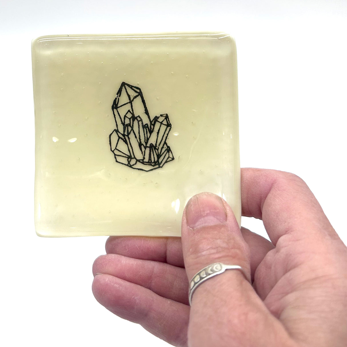 Crystals Handmade 2.75" Fused Glass Small Dish