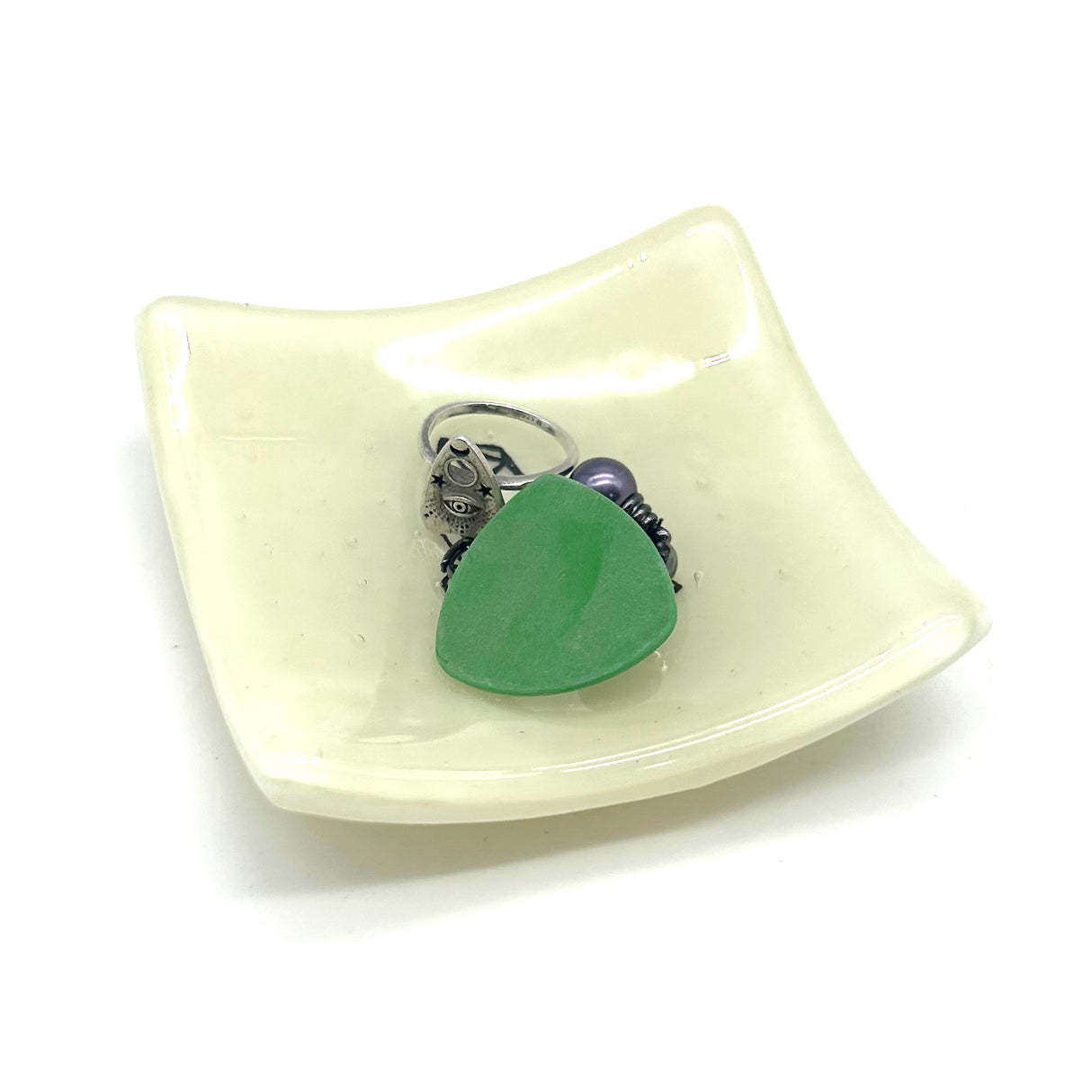 Crystals Handmade 2.75" Fused Glass Small Dish