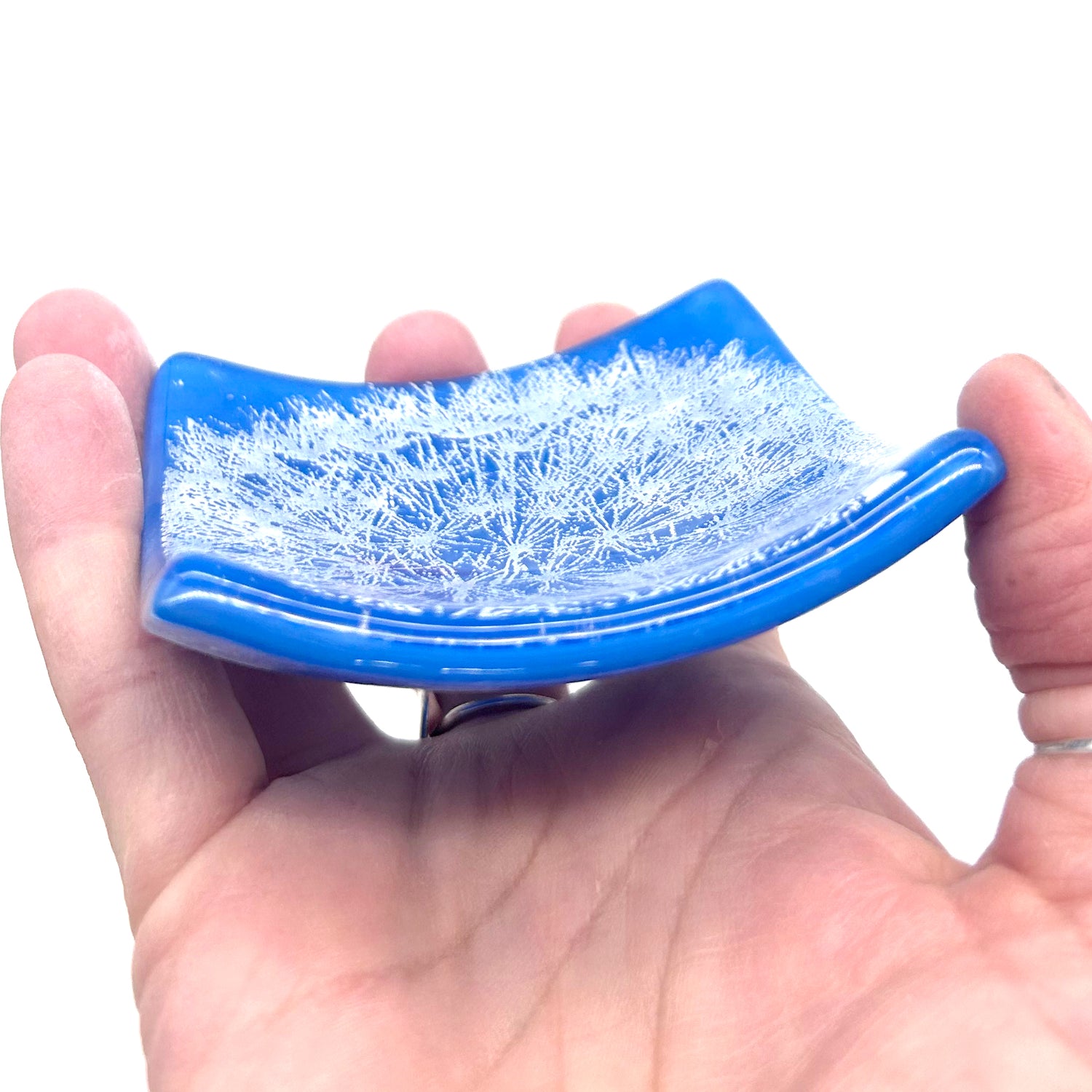 Dandelion Handmade 2.75" Fused Glass Small Dish